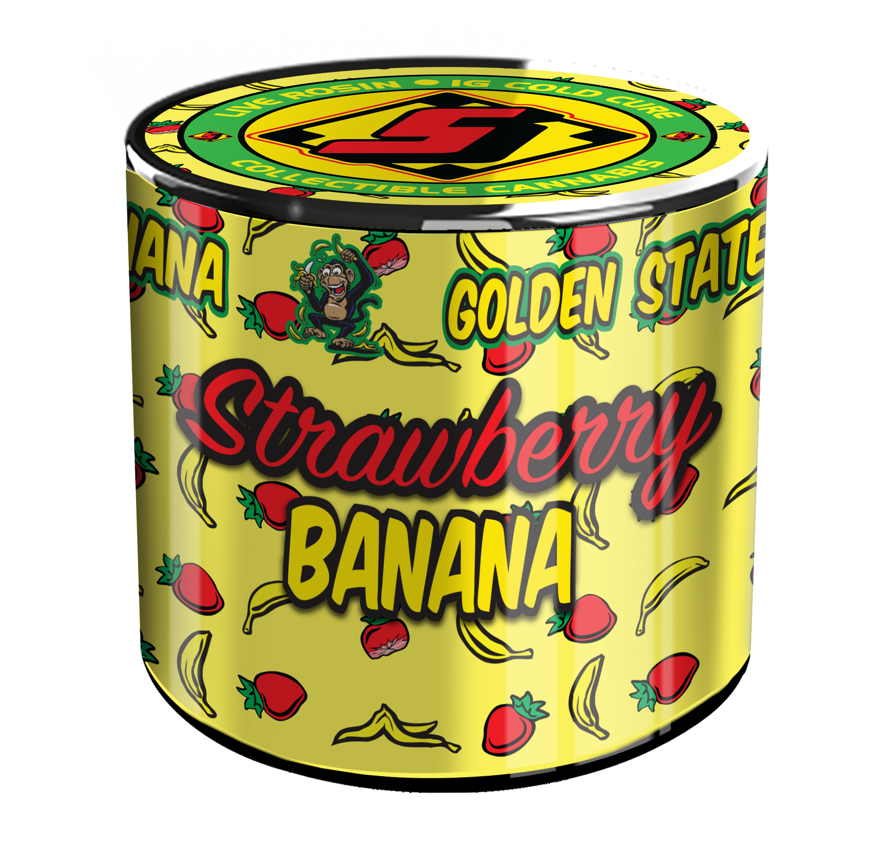 Sluggers - Strawberry Banana - Dabs Live Rosin