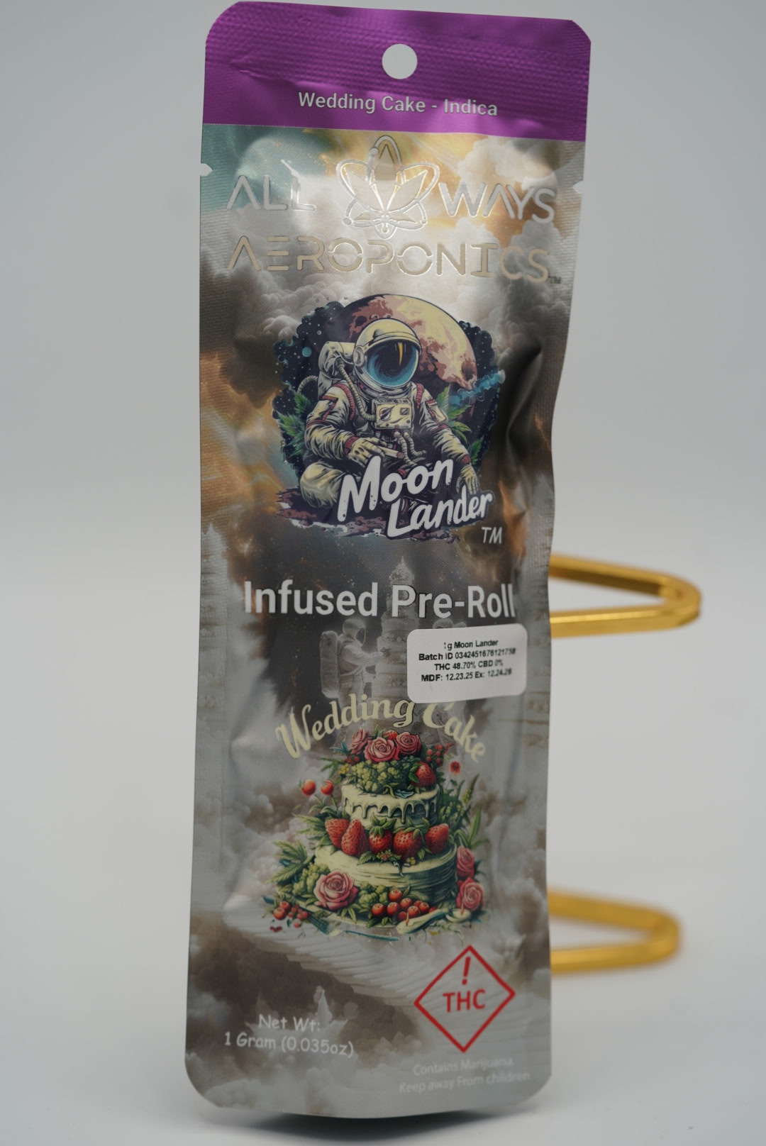 Moon Lander - Infused Preroll - Wedding Cake