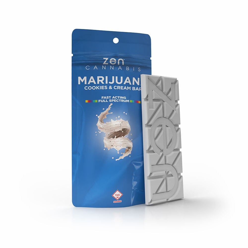 Cookies & Cream 500mg chocolate bar - Zen
