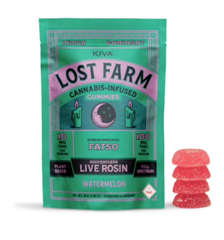Watermelon x Fatso Rosin Gummies | 100mg | Lost Farms