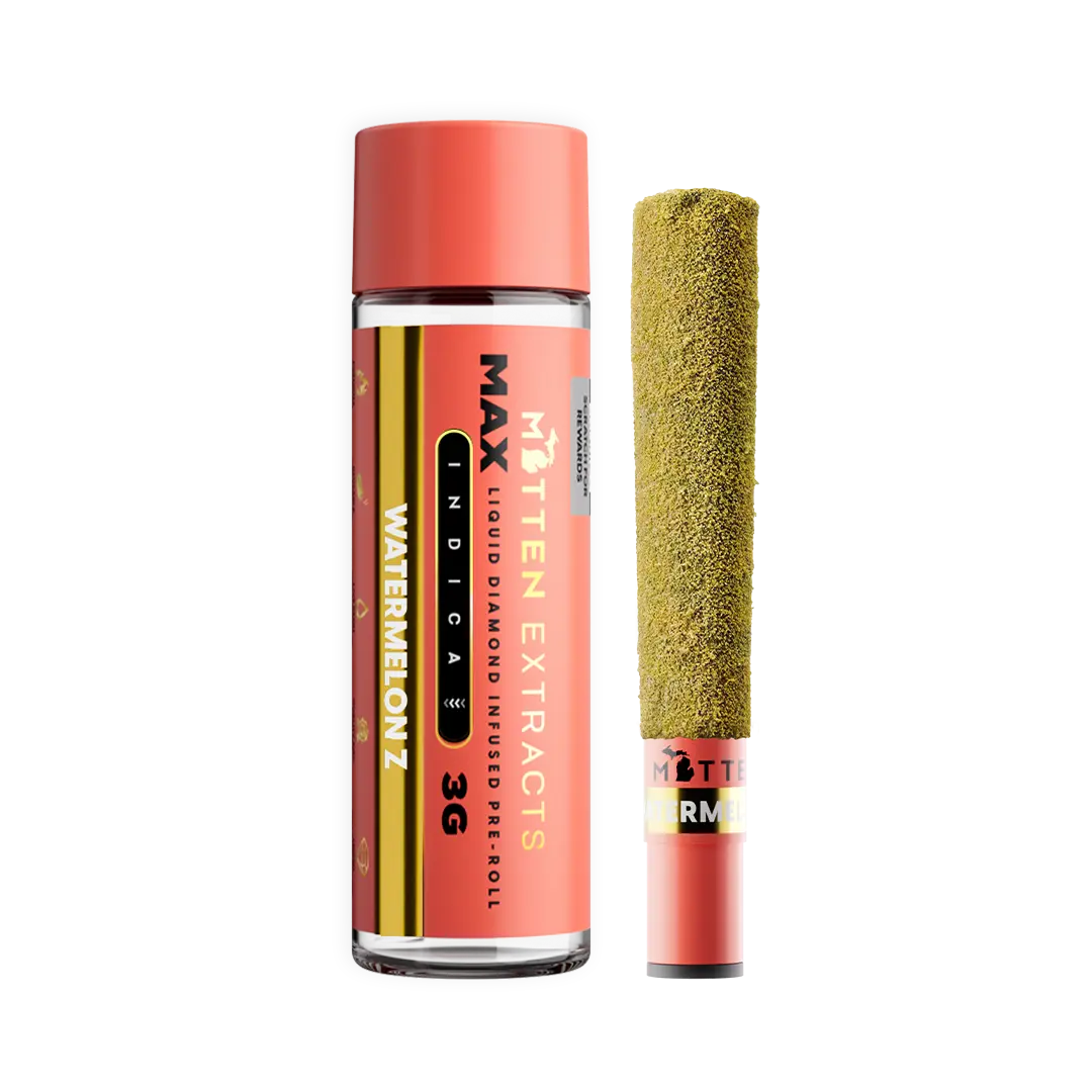 Mitten Extracts 3g MAX Diamond Infused Pre-Roll - Watermelon Z