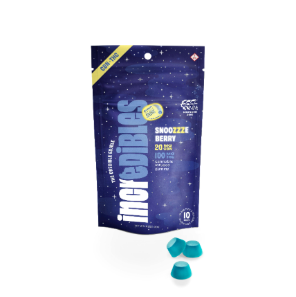 100mg - 10 Pack Edibles - Snoozzzierberry 2:1:1  - Incredibles - Adult Use