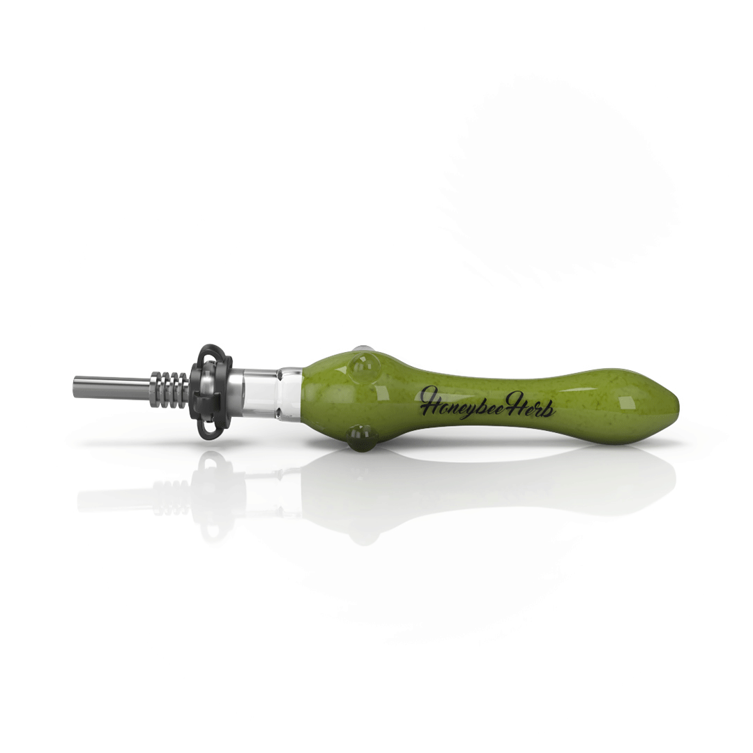 HoneyBee | Nectar Collector W/ Titanium Nail & Clip | Green