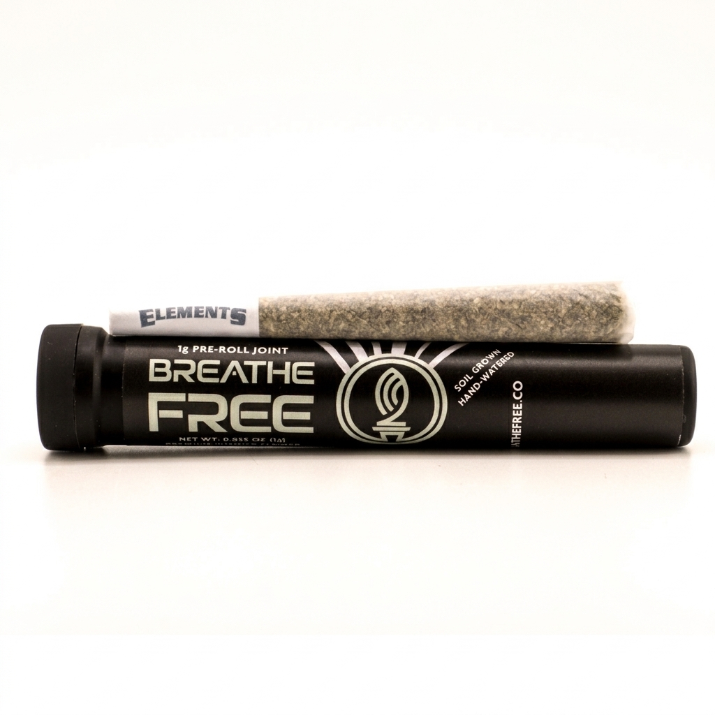 Breathe Free - Blueberry Cream Pie - Pre-Roll - 1g