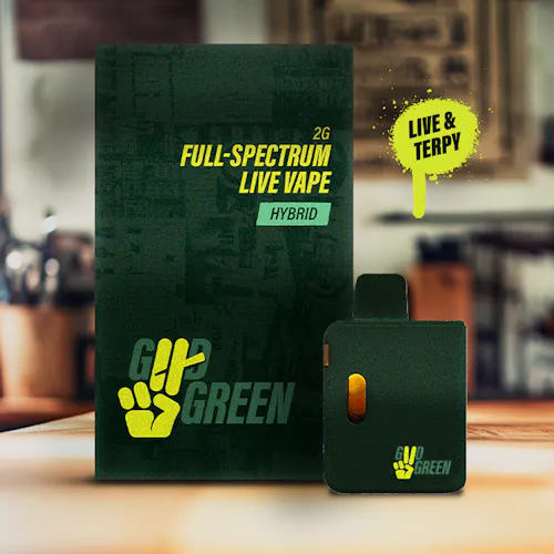 Good Green - Jet Fuel OG - 2g - Full Spectrum Live Disposable Vape
