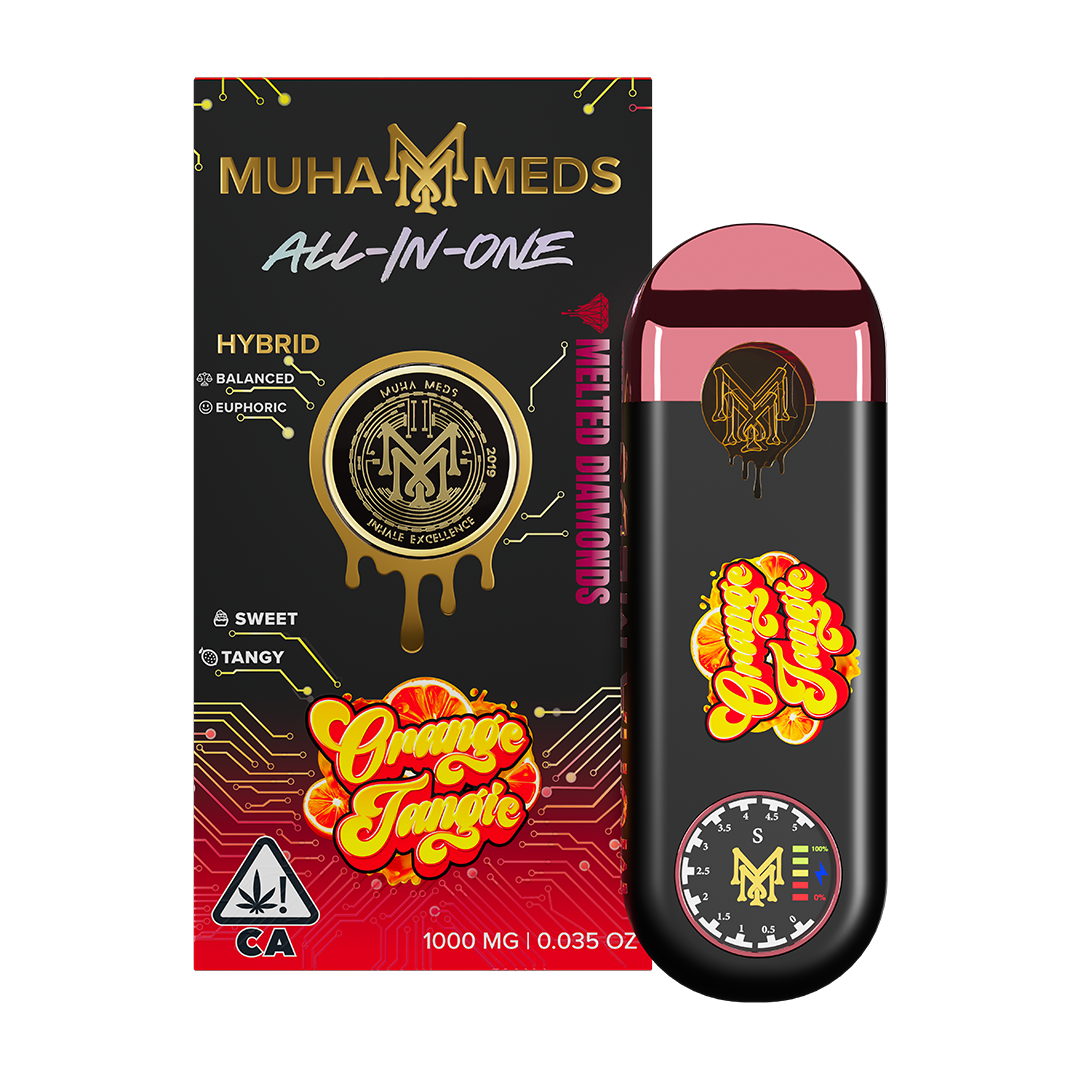 MUHA MEDS - ORANGE TANGIE - 1G AIO - MELTED DIAMONDS - HYBRID