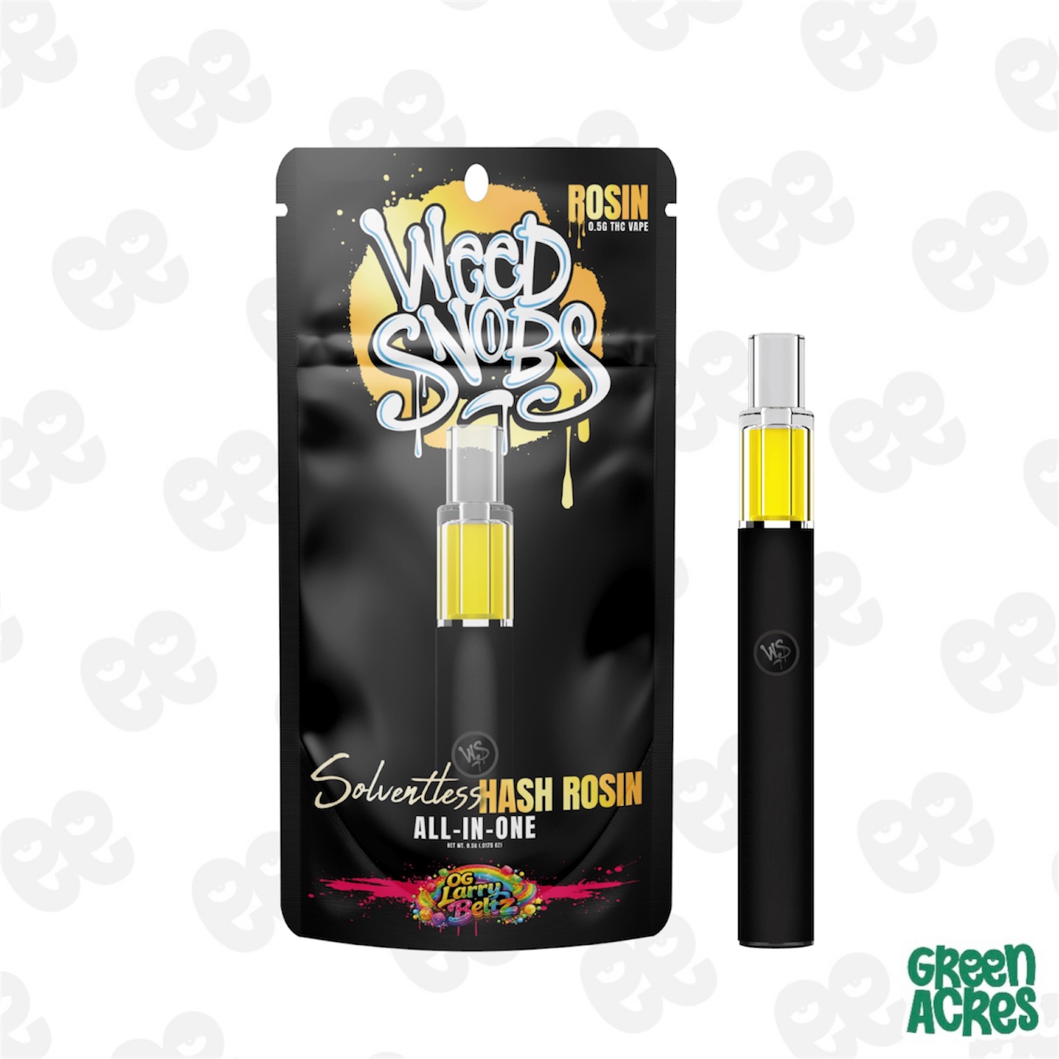 Weed Snobs: OG Larry Beltz 0.5G Rosin Vape Disposable | Green Acres -  Michigan Ave