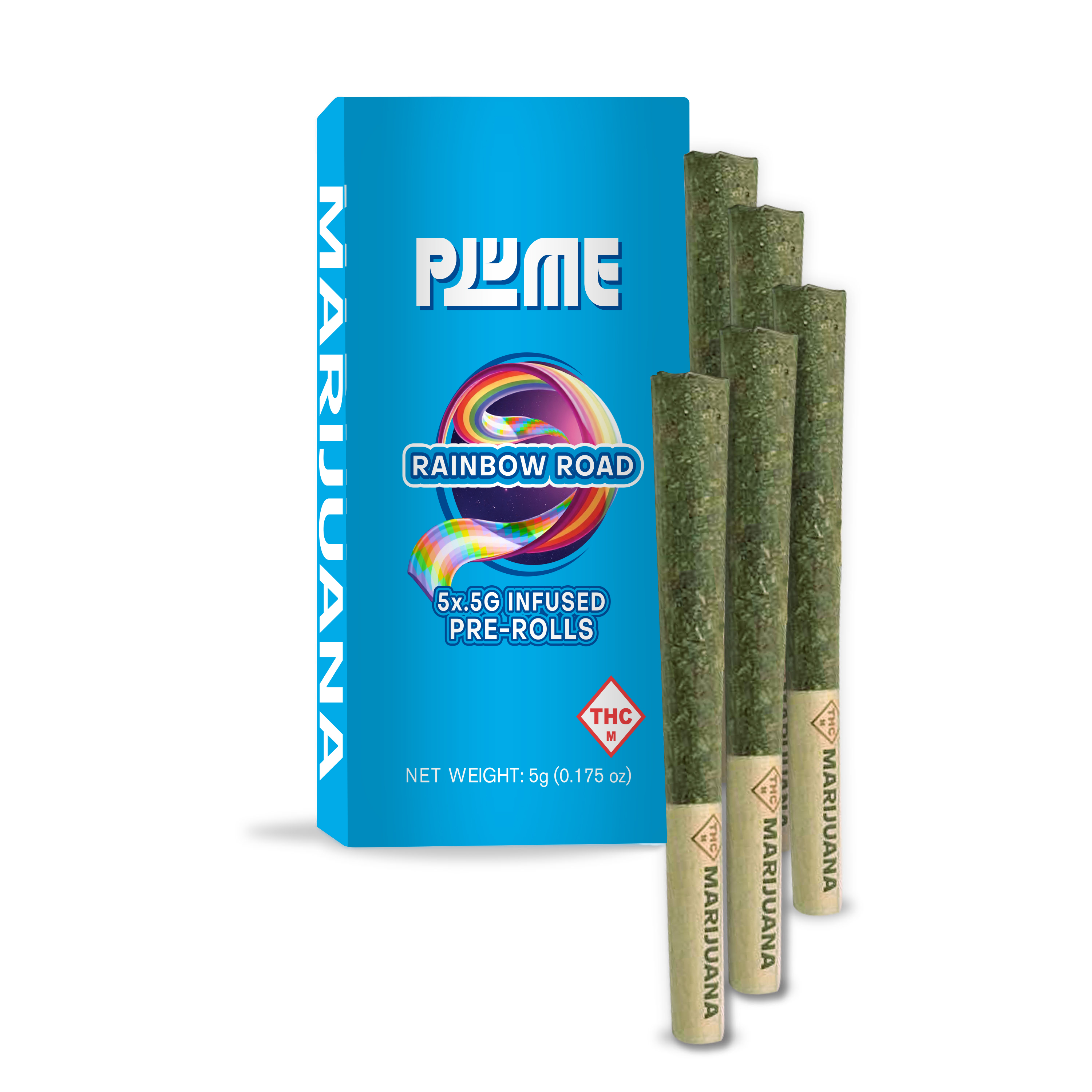 INFUSED PRE-ROLL PACK RAINBOW ROAD (H) [5PK] .5G