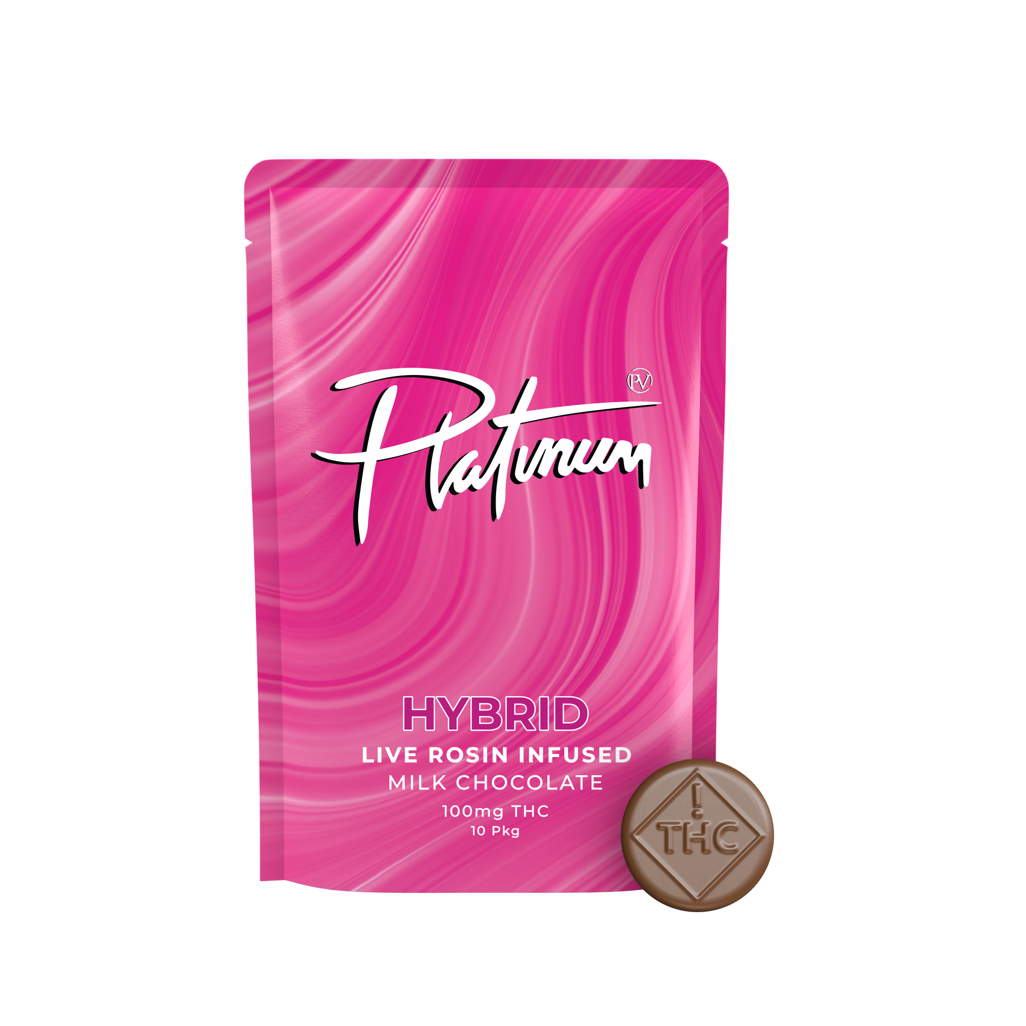 Strawberry Live Rosin Milk Chocolate Bites 100mg (10x10mg)