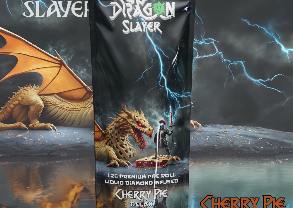 Dragon Slayer - Liquid Diamond Pre-roll 1.2g - Cherry Pie - Relax