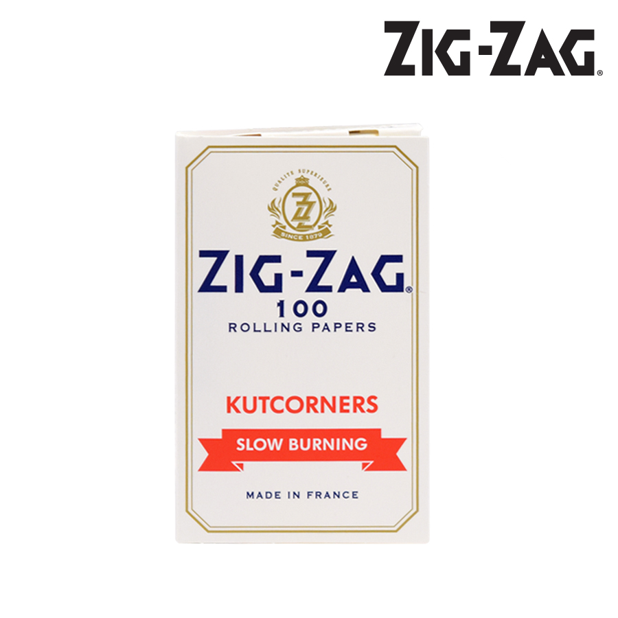 Zig Zag Kutcorners Slow Burning Rolling Papers Single Wide White