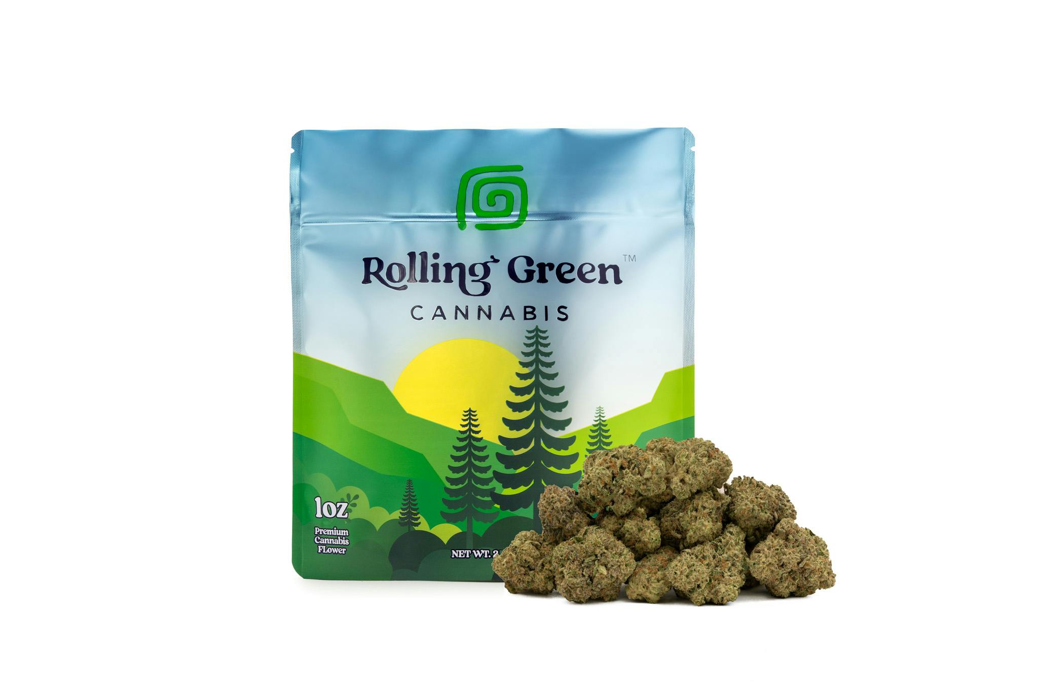 Rolling Green Cannabis | Flower | Insane Pound Cake | 28g | Hybrid | THC 30.97%