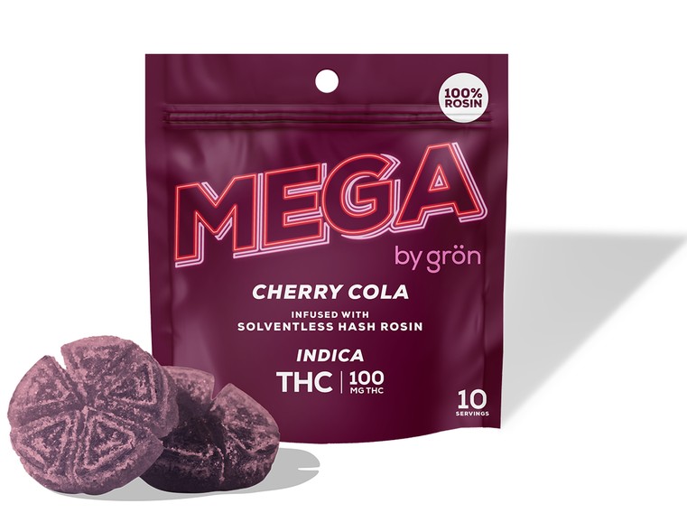 Grön - Cherry Cola MEGA PEARLS - Rosin Infused Gummies