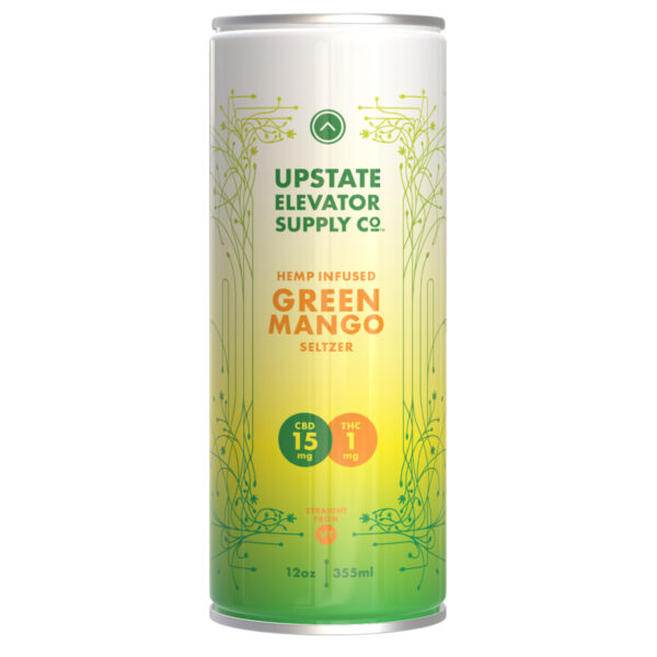 1mg THC Green Mango Seltzer - Upstate Elevator
