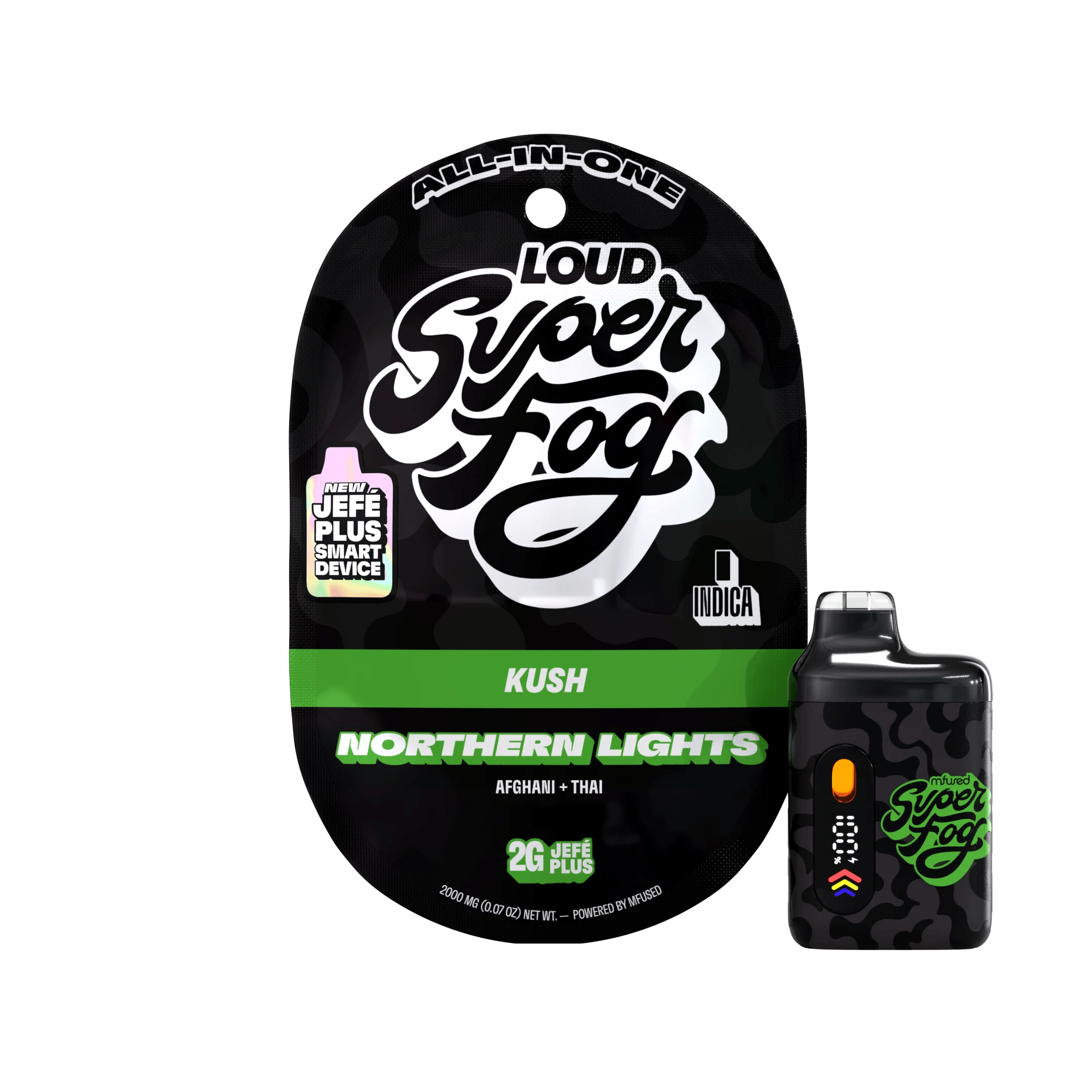 Mfused | Jefe Plus XL Super Fog | Loud | Northern Lights - Indica | 2g
