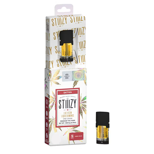 Stiiizy | Green Crack | 1G Live Resin Liquid Diamonds Vape Pod w/ Stiiizy Lite Battery (While Supplies Last)