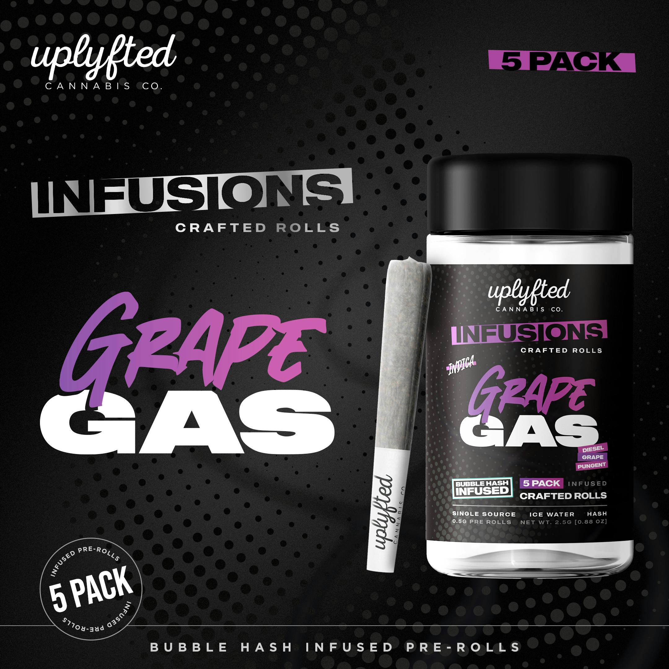 UPLYFTED | Infused Preroll Pack | Grape Gas