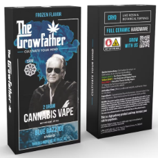 The Growfather |  Disposable | Live Rosin Terpenes x Liquid Diamond | Frozen Blue Razz Ice | 1G- Hybrid