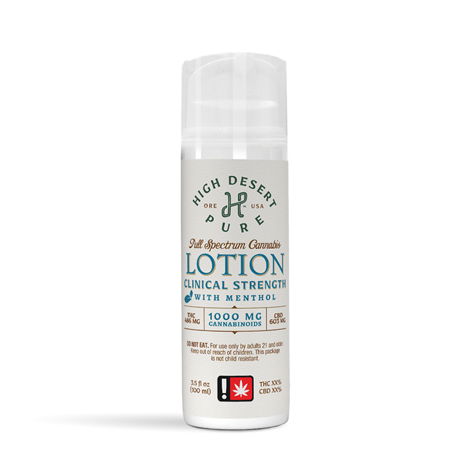 High Desert Pure | Mentholated Clinical Strength Lotion