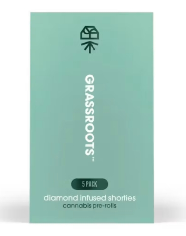 Grassroots - Blue Dream - 2g/5pk - Diamond Infused Preroll Pack