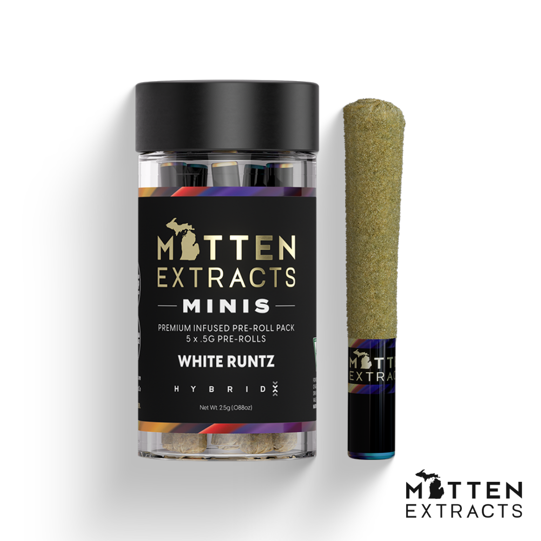 White Runtz Infused Pre-Rolls | 5pk | 2.5g