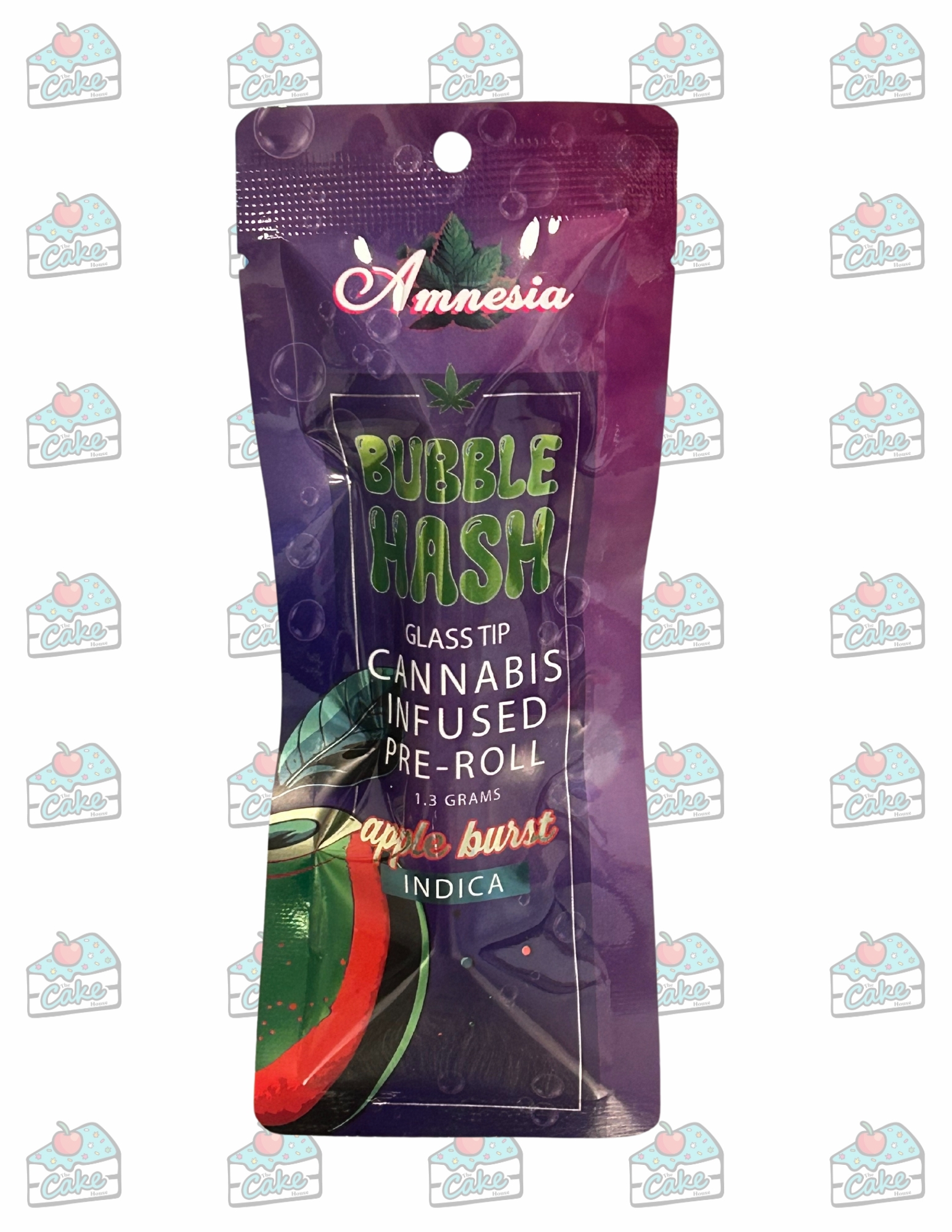 Amnesia - 1.3G Glass Tip Bubble Hash Preroll - Apple Burst