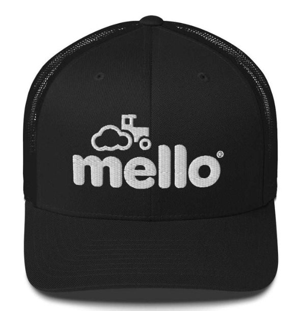 Black Mello Trucker Hat product photo