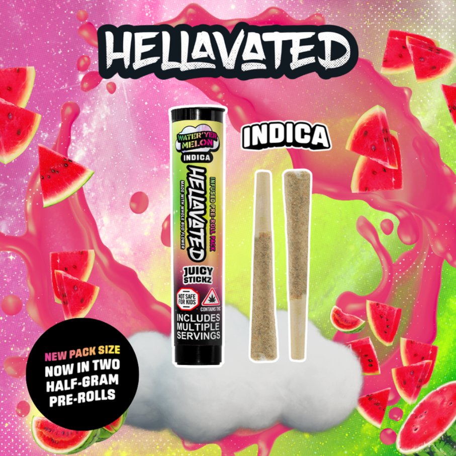2pk Juicy Stickz | Water Yer'Melon | 0.5g