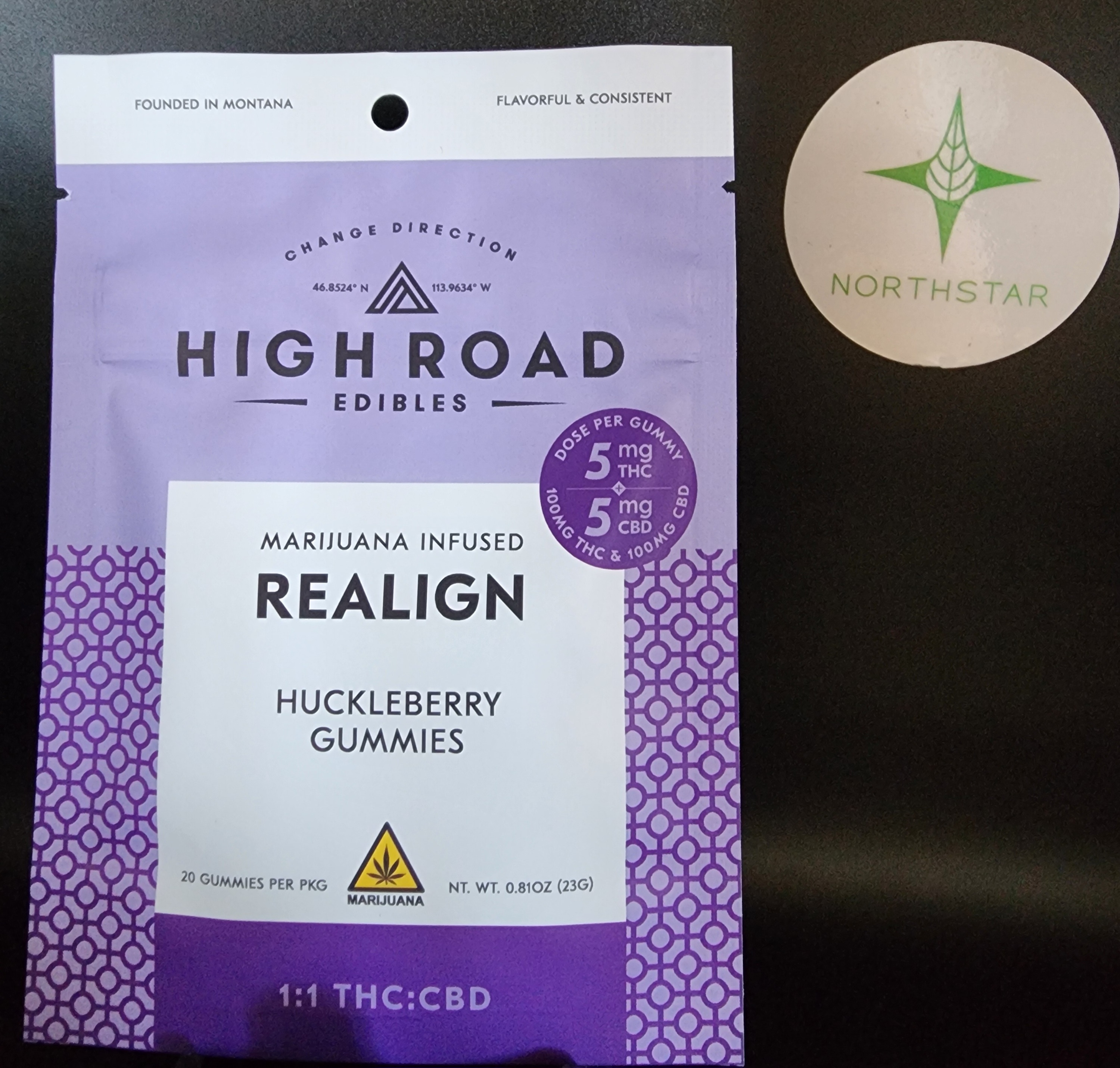 1:1 CBD Realign Gummies - High Road Edibles
