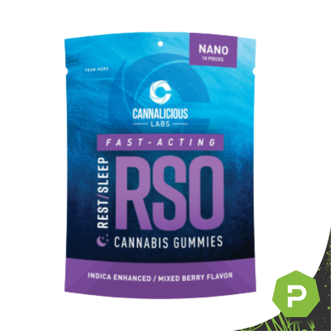 Cannalicious | 200mg RSO Rest Gummies | Mixed Berry
