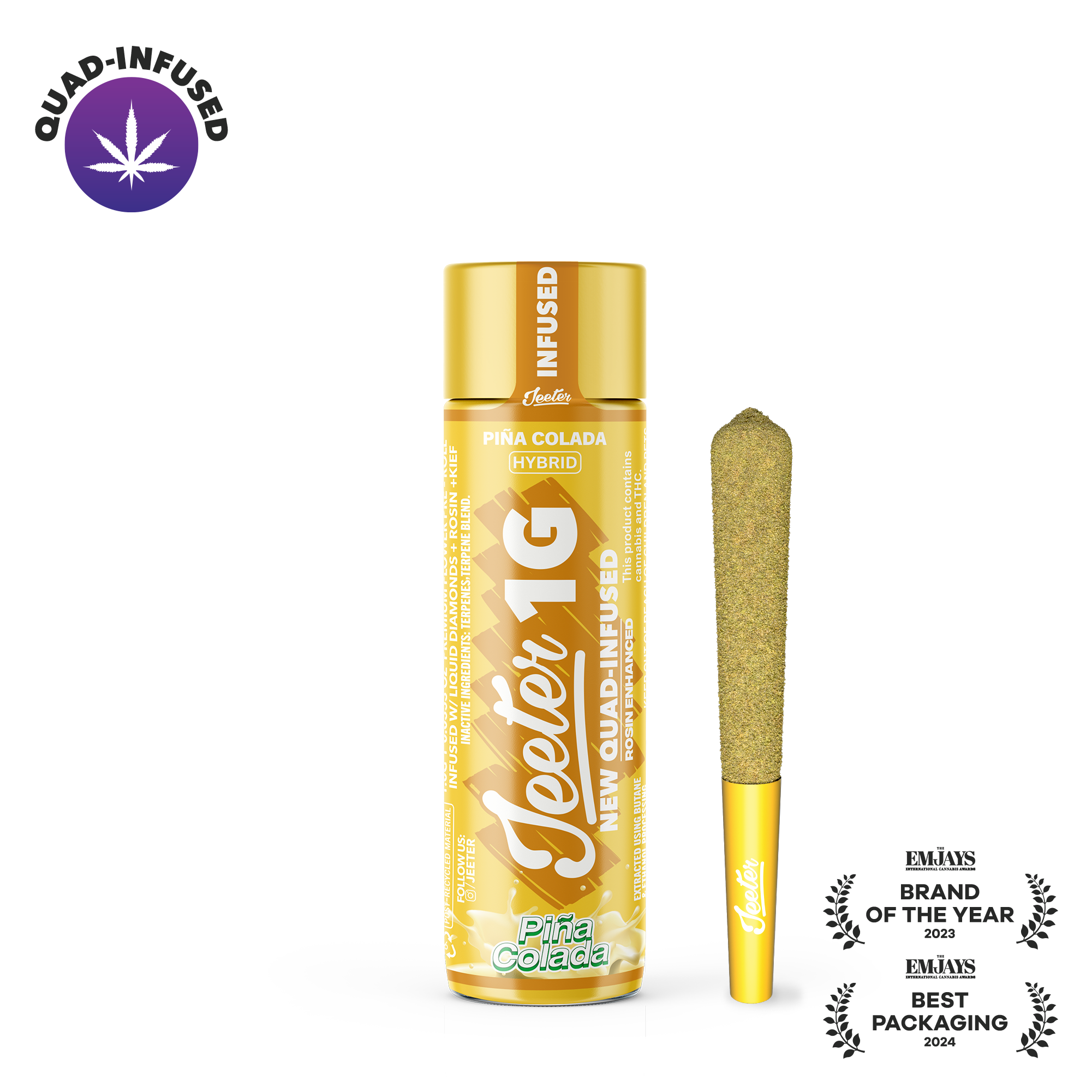 Infused Jeeter 1G Preroll - Pina Colada
