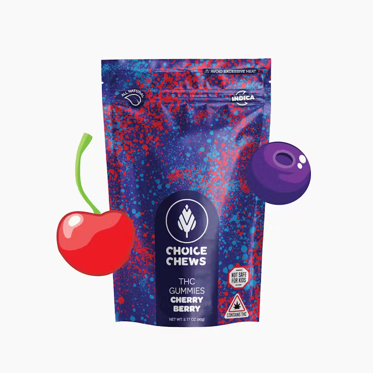 Choice Cherry Berry Edible Gummies 200mg