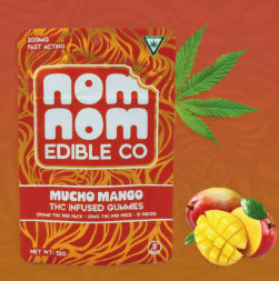 Nom Nom - 200MG Fruit Chews - Mucho Mango