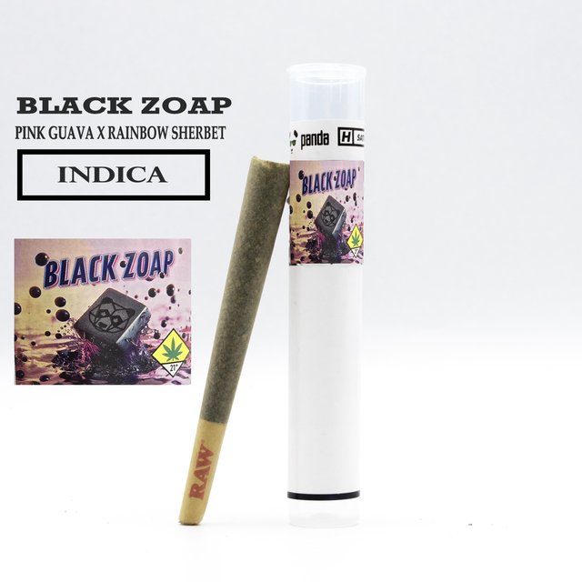 Black Zoap 1g Preroll Phat Panda