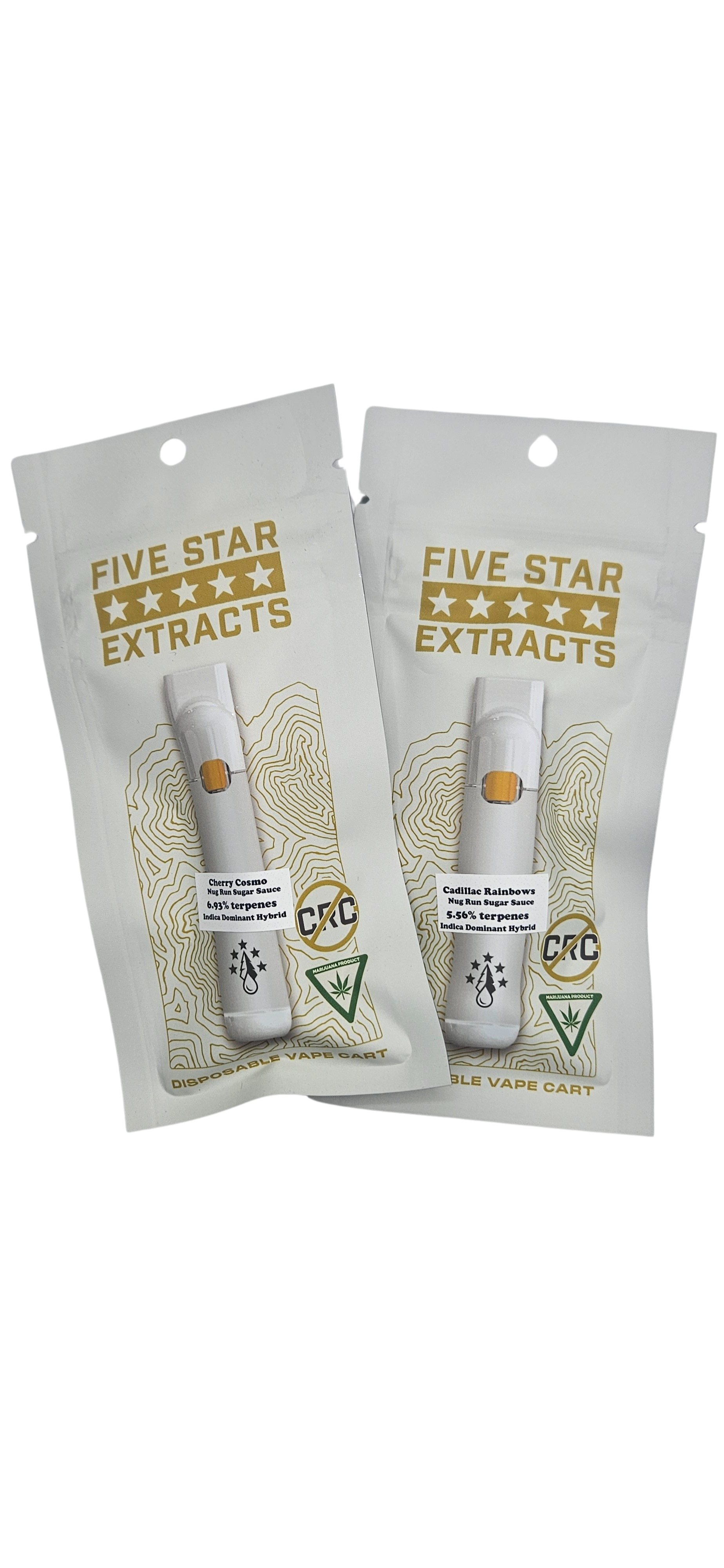 5 Star Extracts | Nug Run Sugar Sauce Cadillac Rainbows Disposable Cart