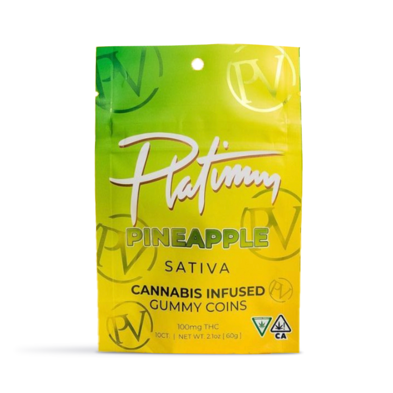 Pineapple Sativa Gummy Coins 10-pack