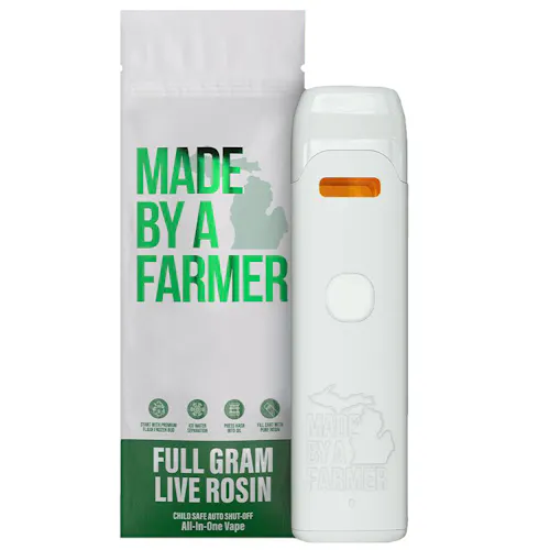 Made By A Farmer - 1g Live Rosin Disposable Vape - Lemon Cherry Gelato