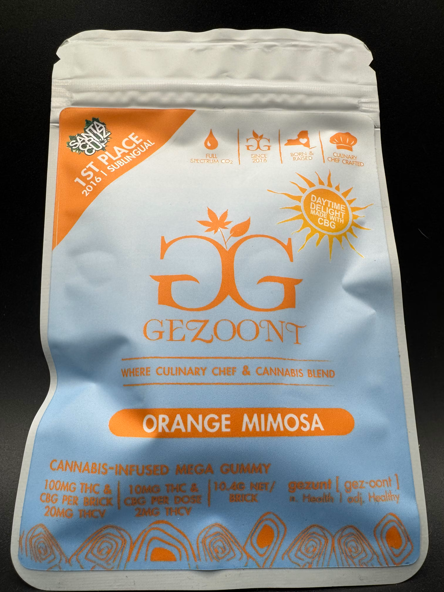 Orange Mimosa | Daytime Delight Gummies | 5:5:1 THC:CBG:THCv | Single | 100mg