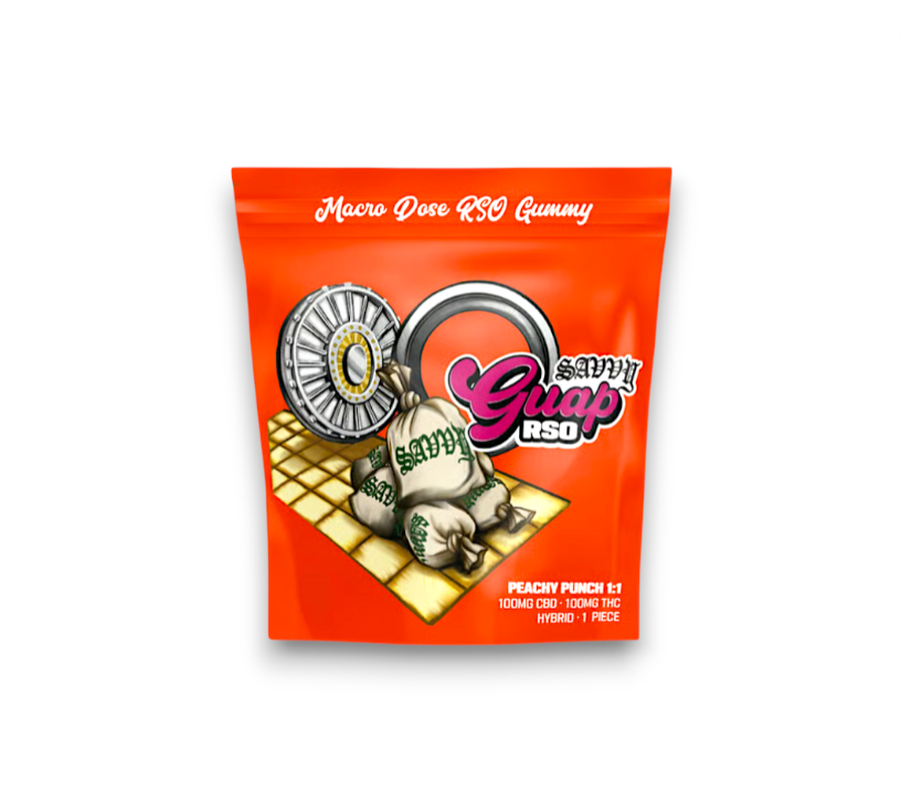 RSO Peachy Punch 1:1 CBD:THC Gummies