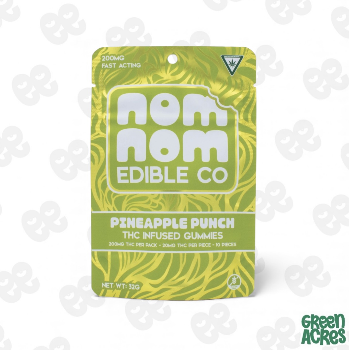 Nom Nom: Pineapple Punch Gummies 200MG