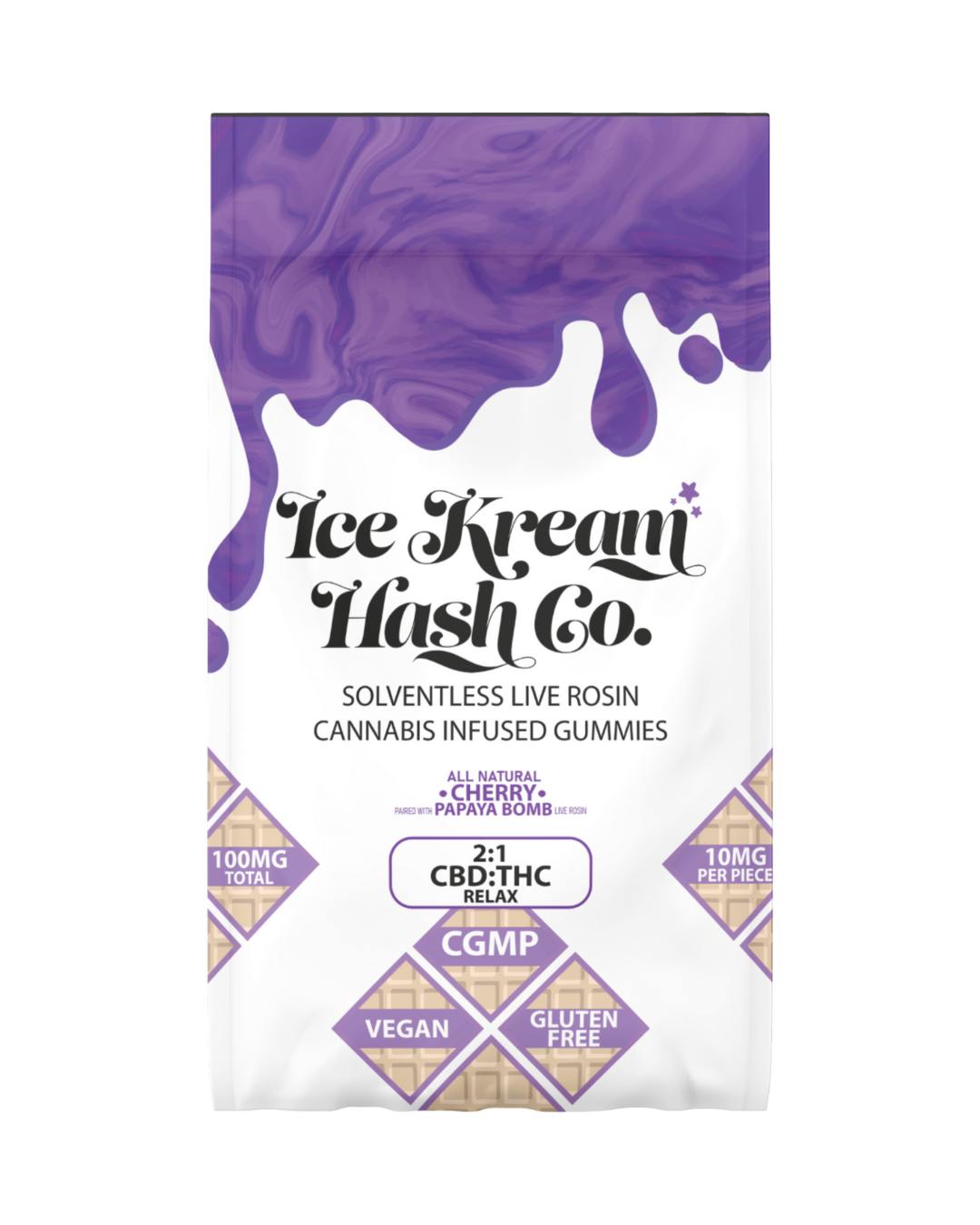 IKHCO | Cherry 2:1 CBD | Live Rosin Gummy | 100mg