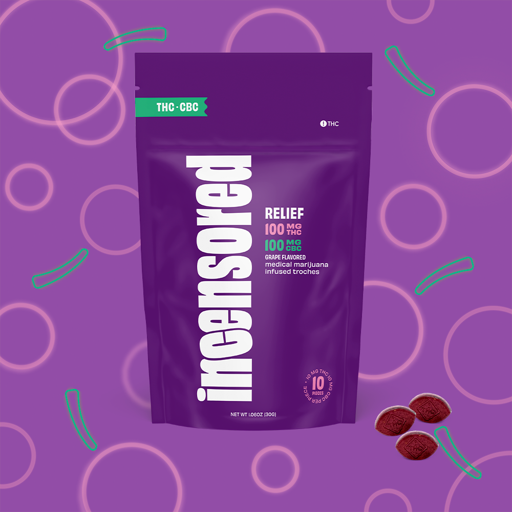 Grape Troches 10mg/10pk Thc Cbc