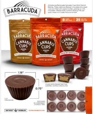 Barracuda Cups - 200mg - Caramel Milk Chocolate
