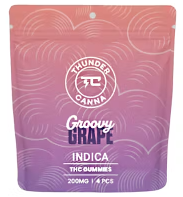 Thunder Canna - Groovy Grape - 200mg Gummies