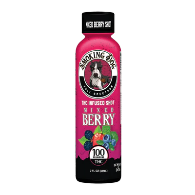 THC Shot - 2 fl oz - 100 MG - Mixed Berry