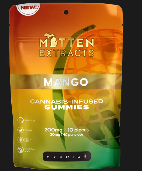 Mitten Extracts - Mango - 200mg Gummies