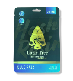 Little Tree Hash Rosin Gummies 200mg - Blue Razz