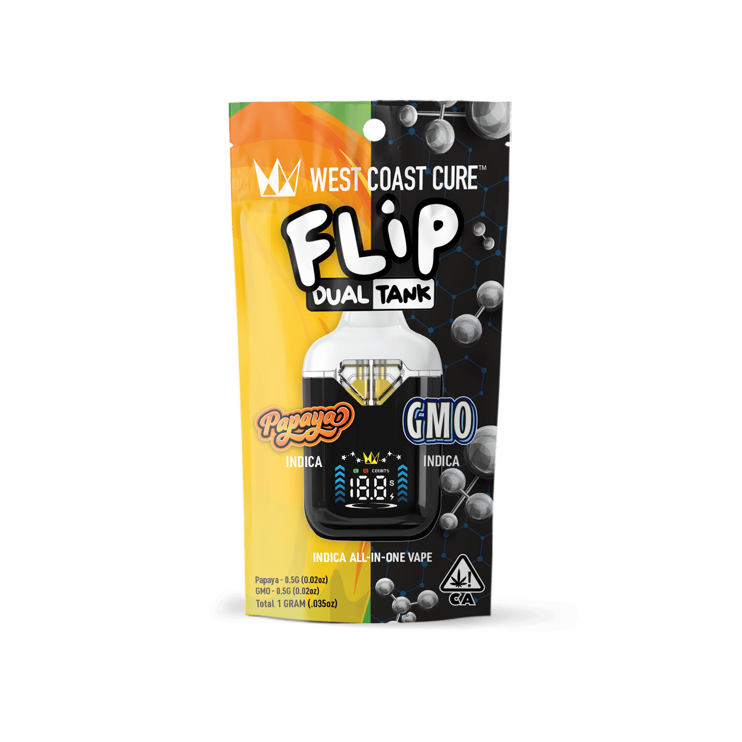 West Coast Cure | Papaya x GMO - 1G AIO CUREbar Flip