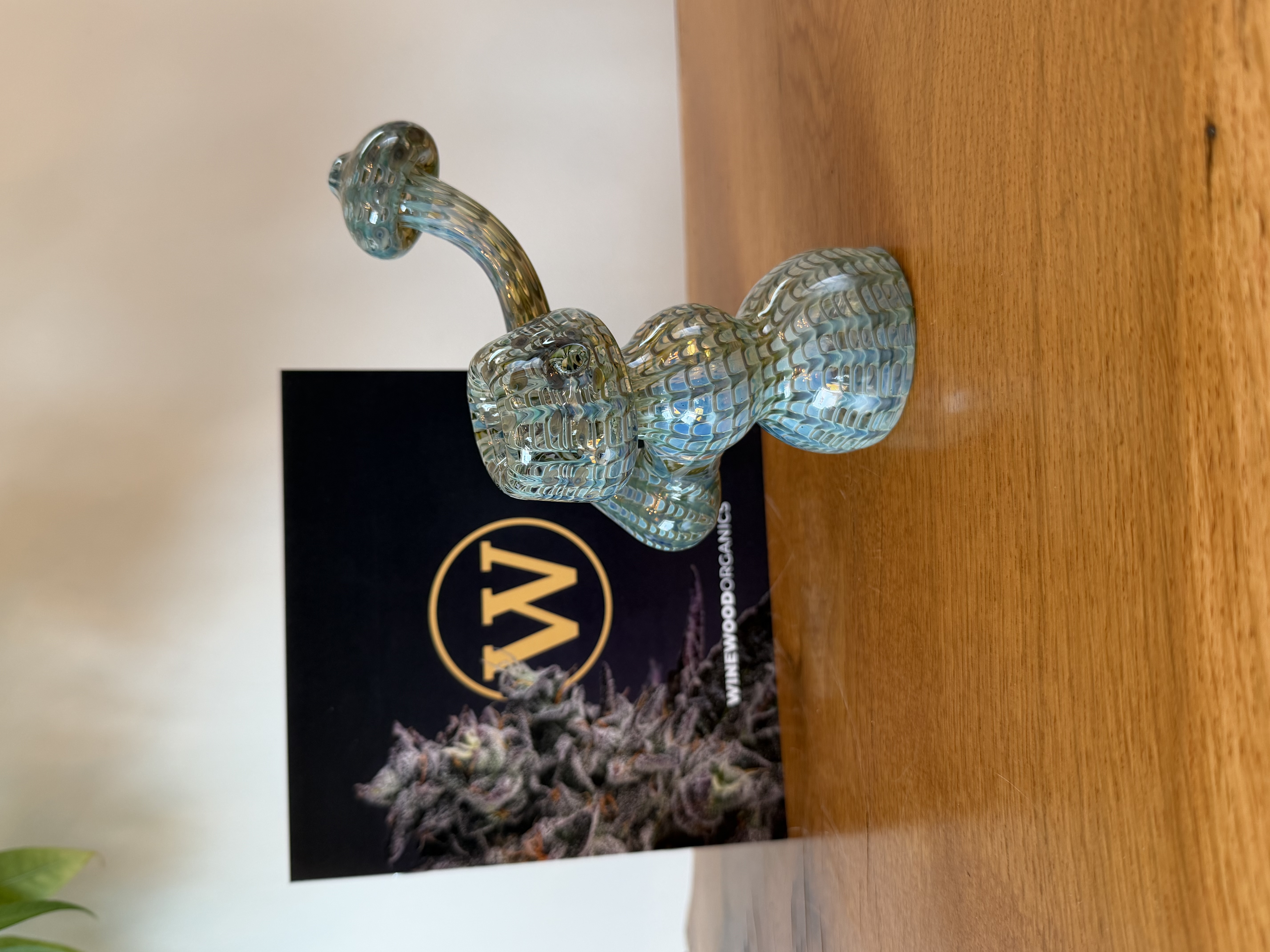 Glass Sherlock Mushroom Bubbler