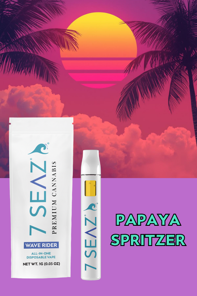 7 SEAZ | Disposable Vape 1g | Papaya Spritzer